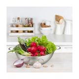 Yağmur Store Paslanmaz Çelik 22CM Çift Kulplu Sepet Süzgeç, Salata Süzgeci Meyve Süzgeci, Makarna Süzgec - Paslanmaz Çelik Çift Kulplu 22CM Sepet