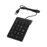 Yağmur Store PX-1864 USB 2.0 Siyah Kablolu Numerik Klavye Keypad, USB Sayısal Tuş Takımı, Pc Laptop Notebook Için Kablolu Numpad, Ev Ofis Muhasebe Excel Veri Girişi Kullanımına Uygun