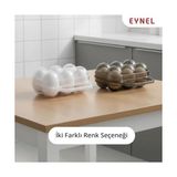 Yağmur Store Saplı 6'lı Yumurta Taşıma Kutusu, Plastik Buzdolabı Için Yumurtalık Pikniklik Pratik Yumurta Taşıma Kabı (Şeffaf, 1 Adet) - 0,5 x 7 cm