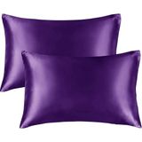 Yağmur Store Saten Yastık Kılıfı, Queen Size, Kıvırcık Saçlar, Ipeksi Yapı (King (50X90), Lavanta) - 001-Renkli