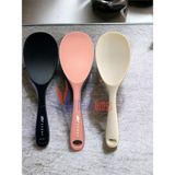 Yağmur Store Sert Uçlu Isıya Dayanıklı Yanmaz Yapışmaz Silikon Kaşık 3'lü Set, 22 Cm, Siyah-Somon-Krem - 0,5 x 7 cm