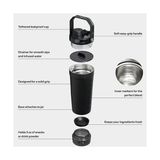 Yağmur Store The Vitalize Shaker Black 20 Unisex Siyah Termos - 230 ml