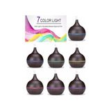 Yağmur Store Uzaktan Kumandalı 550ML Aroma Difüzörü Ultrasonik Hava Nemlendirici Buhar Makinesi Rgb 7 Renk Led, Siyah - 100 cm