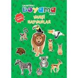 Yağmur Vahşi Hayvanlar Çıkartmalı Boyama Serisi