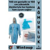 #Yağmurluk Su Geçirmez Şeffaf Kapüşonlu Acil Durum Koruyucu Standart Beden Tek Eko Pratik Yağmurluk