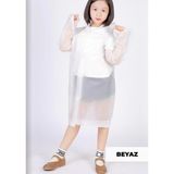 Yağmurluk Unisex Çocuk - Beyaz - Standart