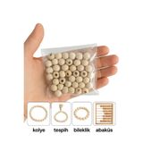 YAHO OYUNCAĞIN DOĞAL HALİ Ahşap 10 mm Ham Boncuk ( 50 Adet)