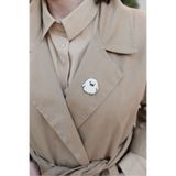 YAKA ART Civciv Porselen Broş - Rozet - Pin - Yaka İğnesi