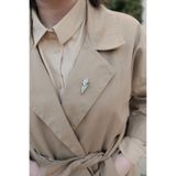 YAKA ART Lale Porselen Kadın Broş-Pin-Rozet