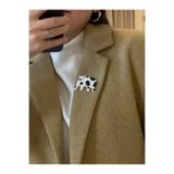 YAKA ART "Matmazel Möö" Porselen Broş - Rozet - Pin