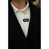 YAKA ART Piyano Porselen Broş - Rozet - Pin - Yaka İğnesi