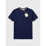 Yaka Biyeli Esnek Mikro/scuba Kumaş Slim Fit Bisiklet Yaka Tişört (Beyaz - L)