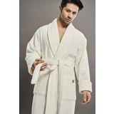 Yaka Fitilli %100 Organik Cotton Cotton Erkek Bornozu