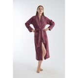 Yaka Fitilli Triga Bambu Cotton Bayan Bornozu
