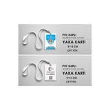 YAKA KARTI PVC VE YAKA İPİ 2ADET 9 * 13CM KİŞİYE ÖZEL TASARIM