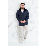 YAKA KÜRKLÜ REGULAR FİT ERKEK ŞİME MONT