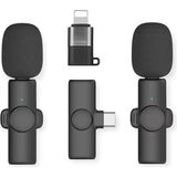 Yaka Mikrofonları 2li For Type-C For Iphone Tüm Modeller Video Kaydı, Podcast, Röportajlar, Youtube, Tiktok ve Vlog Için Mini Mikrofon