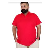 Yakalaa Erkek büyük beden polo yaka cepsiz spor tişört