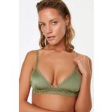 YAKALARI DANTELLİ MICRO BRALET DS200475BR HAKİ S