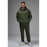 YAKAMEL ERKEK 3 İPLİK İÇİ PAMUKLU KALIN JOGGER EŞOFMAN TAKIMI