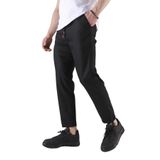 YAKAMEL ERKEK DUBLE PAÇA BİLEK BOY DOKUMA KUMAŞ BELİ LASTİKLİ JOGGER PANTOLON
