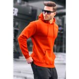 YAKAMEL Erkek Siyah Oversize Fit Normal Kesim 3 İplik Pamuklu Kapşonlu Sweatshirt Hoodie