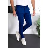 Yakamel Erkek Slim Fit Likralı Bilek Boy Yazlık Kumaş Pantolon