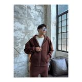 YAKAMEL Erkek Unisex Model Basic 3İplik Kapşonlu Hırka