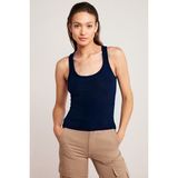Yakamel Kadın Basic Fitilli Askılı Sporcu Atlet - 166-Lacivert - XL