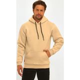 Yakamel Unisex Basic Vizon Hoodie 3 İplik Oversize Kapüşonlu Kangru Cepli Sweatshirt