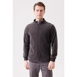 Yakamor Kalın Füme Erkek Softshell Polar Mont