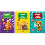 Yakamoz Çocuk 3'lü Kokulu Masallar Seti Böğürtlen Kokulu + Limon Kokulu + Tarçın Kokulu Masallar Çocuk Hikâye Kitabı Eğitici Masal Seti