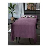 Yakamoz Lavanta Pembesi Kadife Dokulu Masa Örtüsü Dertsiz Velvet Touch Serisi