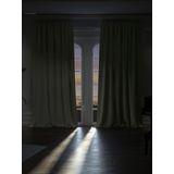 Yakamoz Taş Rengi Karartma Blackout Fon Perde, 200 x 270 cm, Ekstrafor Büzgülü, Polyester