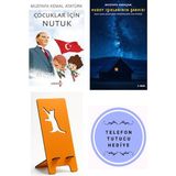 Yakamoz Yayınları Çocuklar Için Nutuk - Mustafa Kemal Atatürk + Kuzey Işıklarının Şarkısı + Telefon Tutucu