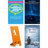 Yakamoz Yayınları Güzel Konuşarak Insanları Etkileme - Larina Kase + Kuzey Işıklarının Şarkısı + Telefon Tutucu + Bir Kar Tanesi