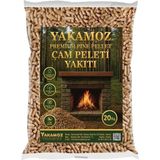 Yakamoz Yüksek Isı Değerli A1 Kalite İTHAL Dumansız %100 Çam Peleti Yakıtı 20 kg