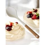 Yake Store 1 Adet Kepçe Spatula Çizmez Isıya Dayanıklı,beyaz - Kestane Akaju - Option-1