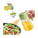 Yake Store 2'si 1 Arada Cam Sprey Yağdanlık ve Akıtmalı Şişe - 450ML Mutfak Yağ Püskürtücü - Air Fryer, Salata ve Yemek Hazırlığı Için Sağlıklı Yağ Kontrolü - Sızdırmaz Kapaklı