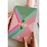 Yake Store Akademik Ajanda 17X24 cm Spiralli 25/26 Prism - 0- Koyu Mavi - Option-1