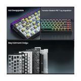 Yake Store Aula Hero 68 He Manyetik Klavye Rapid Trigger Jade King Switch 8000Hz Rgb Neon Tkl Hot Swap Oyuncu Klavyesi Siyah - Option-1 - 001-Renkli