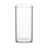 Yake Store Dikdörtgen Borosilikat Cam Bardak, 300 ml Kapasite, Isıya Dayanıklı Yapı, Makinede Yıkanabilir, Ev Ofis Restoran Için Kullanıma Uygun Borosilikat Cam Kahve Espresso Latte Sunum Bardağı - Option-1 - 0 - Siyah