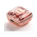 Yake Store Divoom Spark Air Pembe Tws Bluetooth 5.3 Kablosuz Kulakiçi Kulaklık, LED Ekranlı Şarj Kutusu,dokunmatik Kontrol, Ios Android Uyumlu, Müzik ve Yürüyüş Için Earbuds, Pembe - -- - Option-1