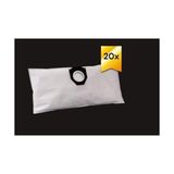 Yake Store Elektrikli Süpürge Sentetik Toz Torbası - 20 Adet - Siyah Plastik - - Modelleri Ile Uyumlu Ürünler Açıklamada - 1BW-Beyaz - Option-1