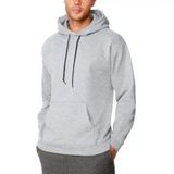 YAKE STORE Erkek Uzun Kol Kapşonlu Basic Sweatshirt Hoodie - Gri - Gri