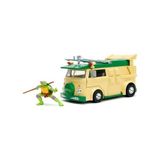 Yake Store Jada 1:24 Tmnt Party Wagon ve Donatello Figürü Açılır Kapılı Ağır Metal Die Cast Ninja Kaplumbağalar Zırhlı Minibüs Araba Modeli Çocuk ve Yetişkin Için Koleksiyon Oyun Seti - 01-Mavi
