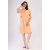 YAKE STORE KADIN P.SUPREM V YAKA YAKASI DANTELLI FIYONKLU BELI BUZGULU HAMILE TUNIK - SOFT PINK