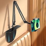 Yake Store Profesyonel 75CM Kol Uzunluğu Koltuk Yatak Veya Masa Montaj Tablet Tutucu Açısı Ayarlanabilir 360 Derece Dönebilen Kol ve Alüminyum Gövde Siyah Renk | TY09 - Option-1 - 001-Renkli