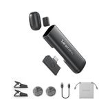 Yake Store Saramonic iPhone 17/16/15 ve Android Için Air Se Kablosuz Mini Mikrofon, 48KHZ/24-BIT, Aı Gürültü Engelleme, Röportaj Youtube Tiktok Podcast Vlogging Için Içerik Oluşturucu Mikrofonlar Klip - Ahşap