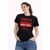 YAKE STORE TÜRKİYE Baskılı Tişört Ay Yıldız 2026 Dünya Kupası Taraftar Forma T-Shirt - Siyah - Siyah